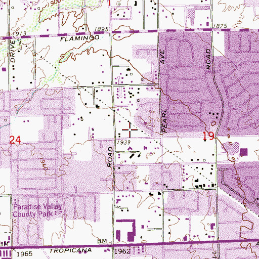 Topographic Map of First Korean Presbyterian Church of Las Vegas, NV