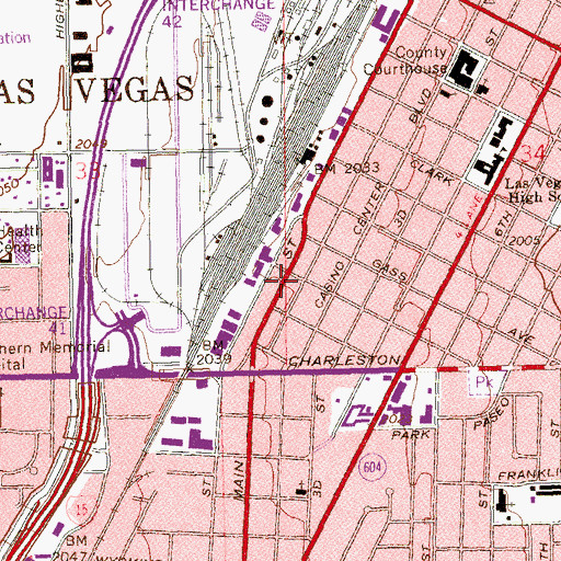 Topographic Map of Full Gospel Deliverance Church, NV