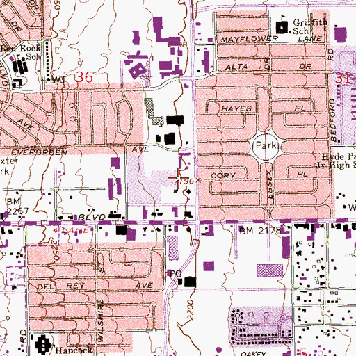 Topographic Map of Grace Evangelical Free Church, NV