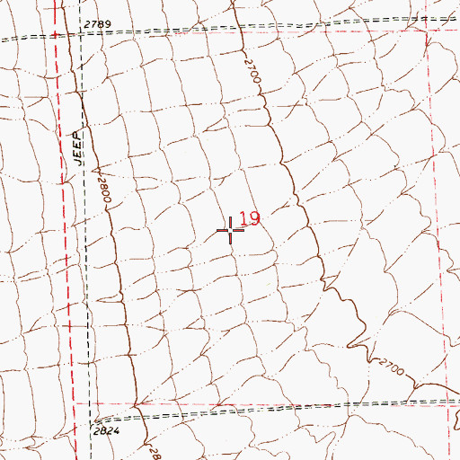 Topographic Map of Grace in the Desert Episcopal Church, NV