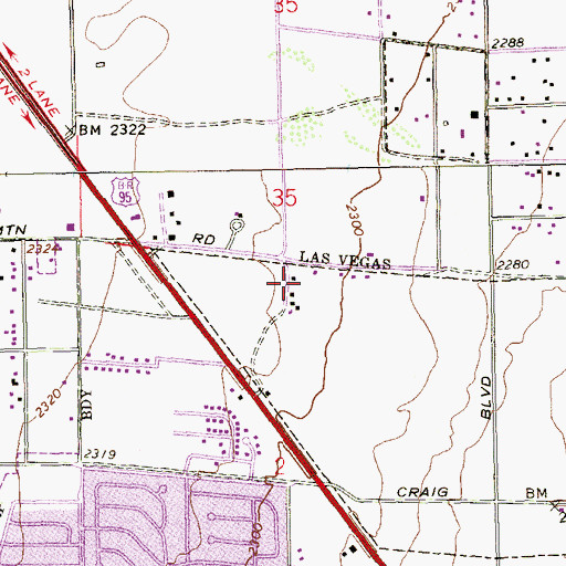 Topographic Map of Gurdwara Baba Deep Singh, NV