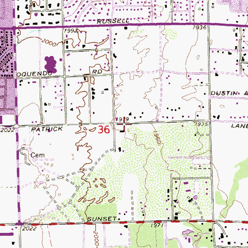 Topographic Map of Harbor Christian Fellowship Church, NV