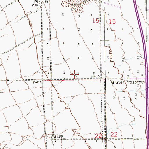 Topographic Map of Harvest Church of the Nazarene, NV