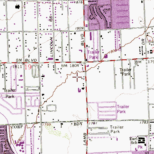 Topographic Map of Harvest of Faith Ministry, NV