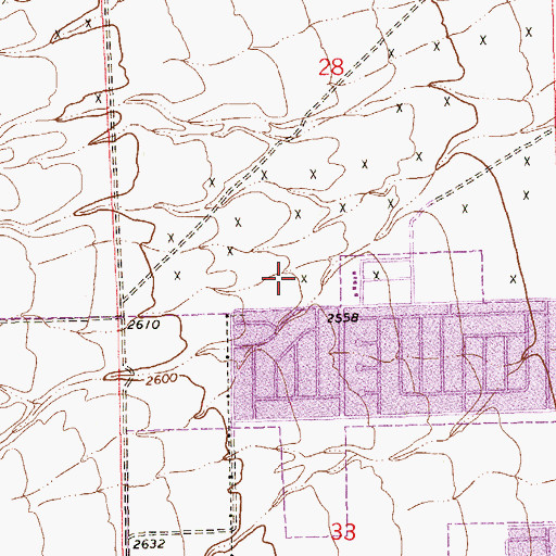 Topographic Map of International Church of Las Vegas, NV