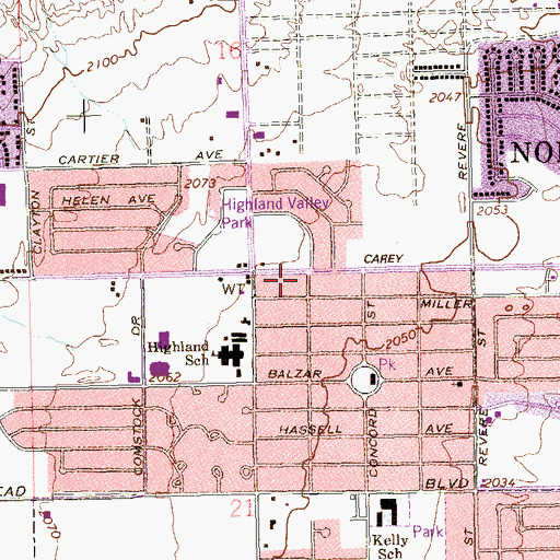 Topographic Map of Israelite Church of God in Christ, NV