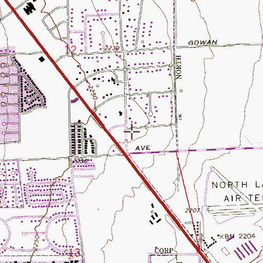 Topographic Map of Kingdom Hall of Jehovahs Witnesses, NV