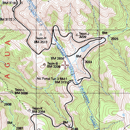 Topographic Map of Pastoria Siphon, CA
