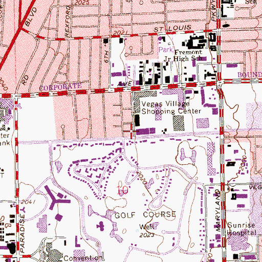 Topographic Map of Christian Life Community Center, NV