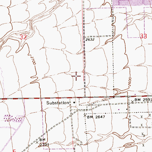 Topographic Map of Las Vegas Fire and Rescue Station 2, NV