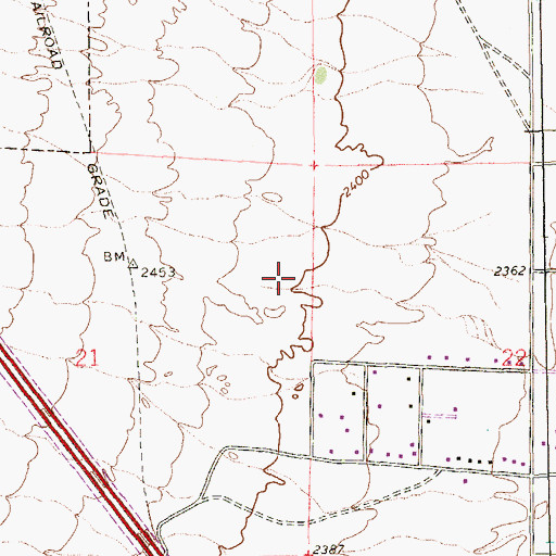 Topographic Map of Las Vegas Fire and Rescue Station 41, NV