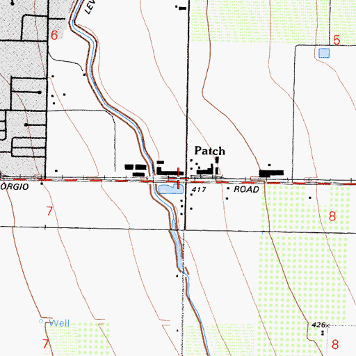 Topographic Map of Patch, CA