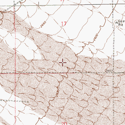 Topographic Map of Clark County Fire Department Station 26, NV