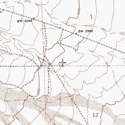 Topographic Map of Clark County Fire Department Station 28, NV