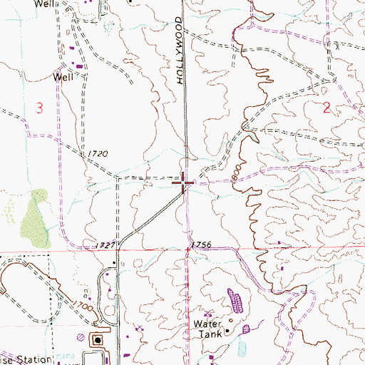 Topographic Map of Clark County Fire Department Station 31, NV