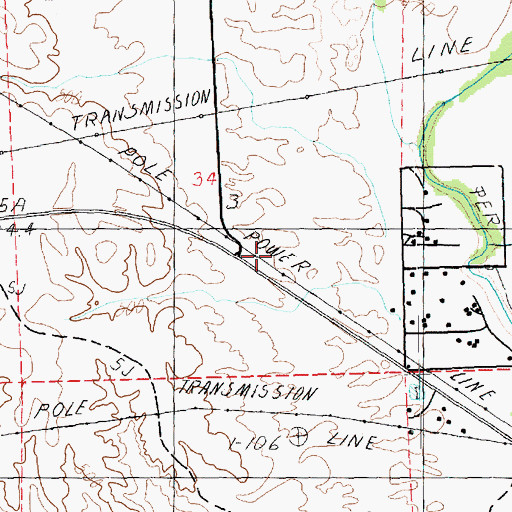 Topographic Map of Clark County Fire Department Station 72, NV