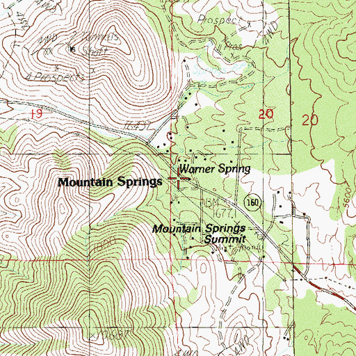 Topographic Map of Clark County Fire Department Station 79, NV
