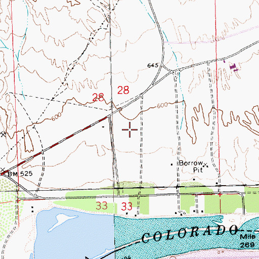 Topographic Map of Clark County Fire Department Station 85, NV