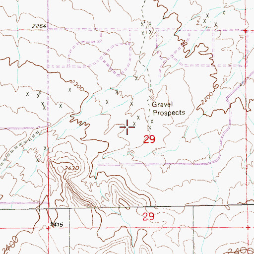 Topographic Map of Desert Willow Community Center, NV