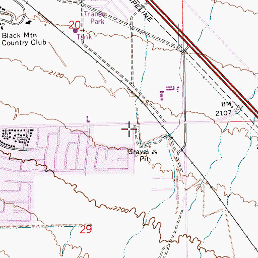 Topographic Map of Henderson Fire Department Station 81, NV