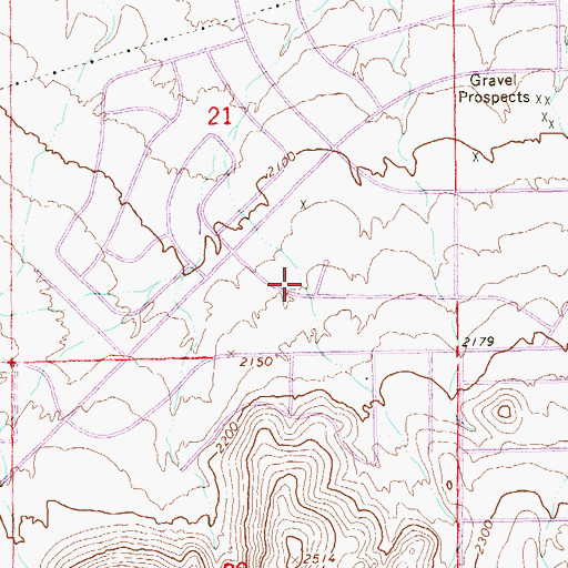 Topographic Map of Henderson Fire Department Station 97, NV