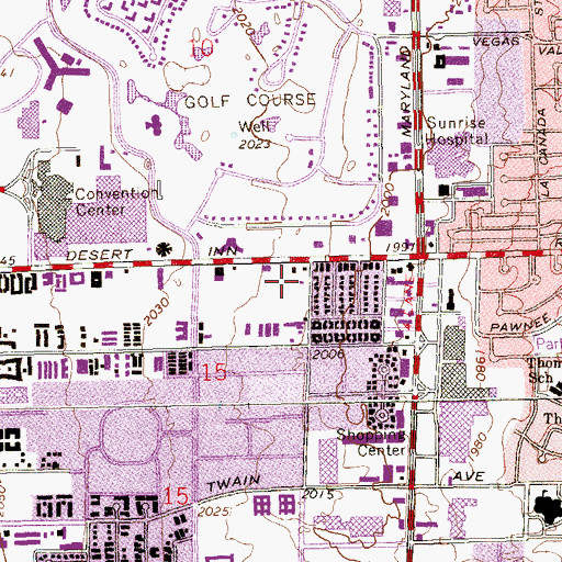 Topographic Map of Lowden Community Center, NV