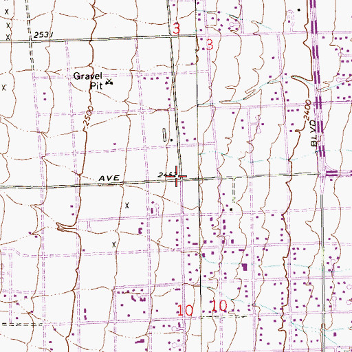 Topographic Map of Saint Joseph Husband of Mary Catholic Church, NV