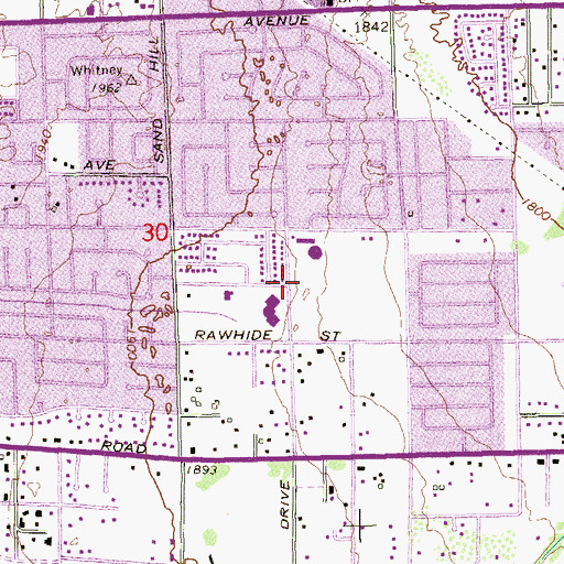 Topographic Map of Saint Paul Orthodox Church, NV
