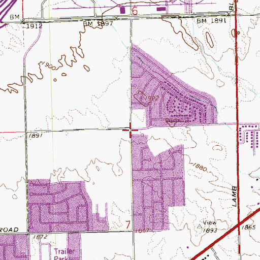 Topographic Map of Samoan Congregational Christian Church, NV