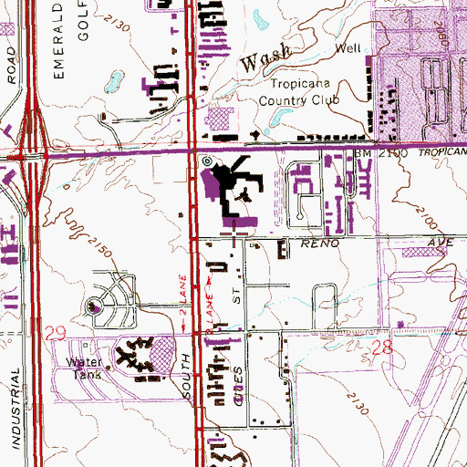 Topographic Map of Shrine of the Most Holy Redeemer, NV
