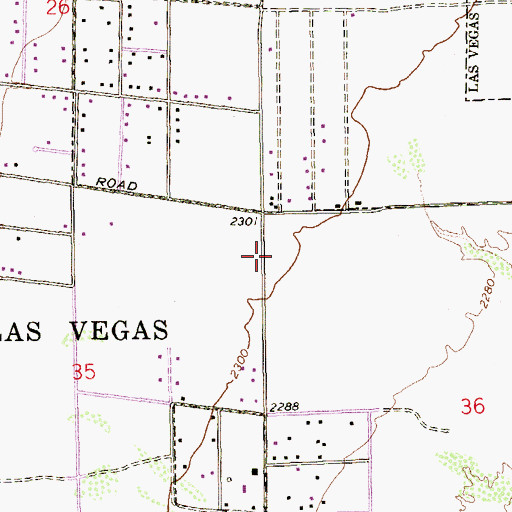 Topographic Map of Sonrise Community Church, NV