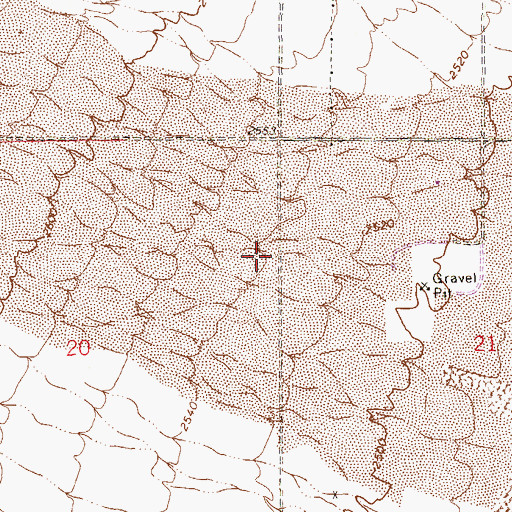 Topographic Map of Southwest Baptist Church, NV