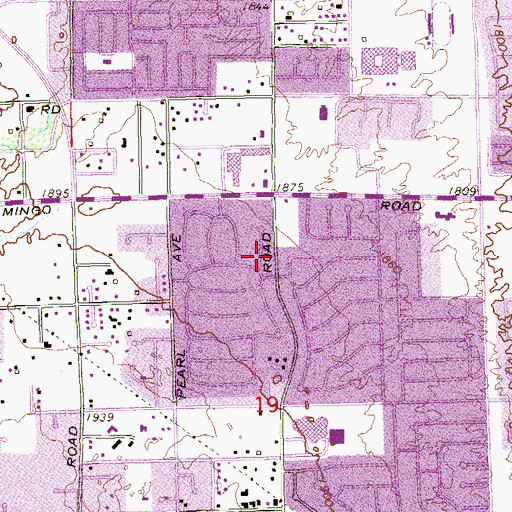 Topographic Map of Sunrise Mountain Ministries, NV