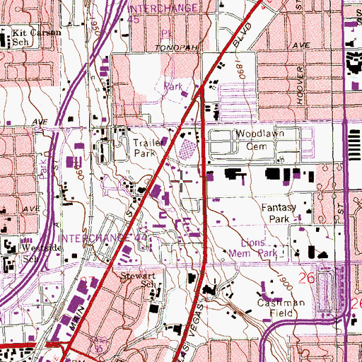 Topographic Map of The Church of Jesus Christ of Latter Day Saints, NV