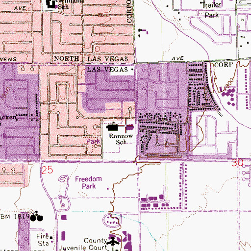 Topographic Map of The Church of Jesus Christ of Latter Day Saints, NV