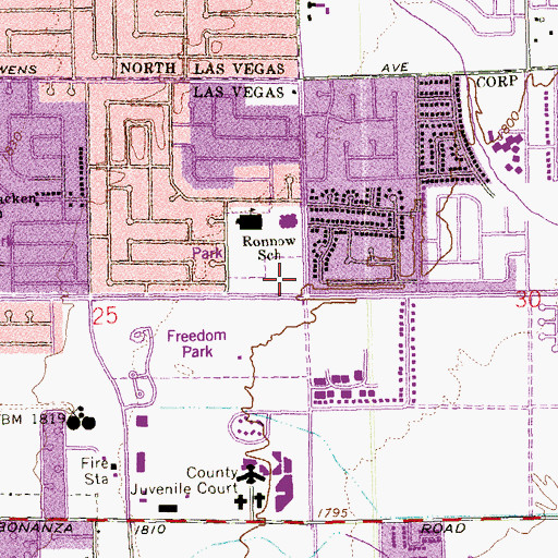 Topographic Map of The Good Samaritan Worship and Training Center, NV