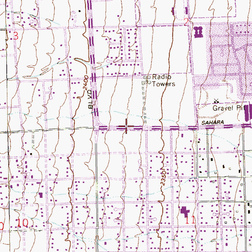 Topographic Map of The Potters House, NV