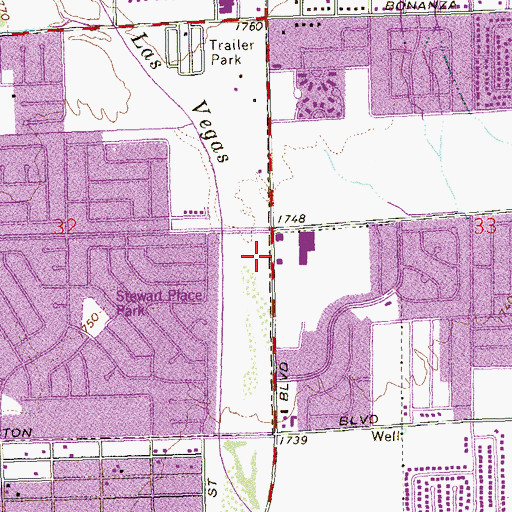 Topographic Map of The Universal Church, NV