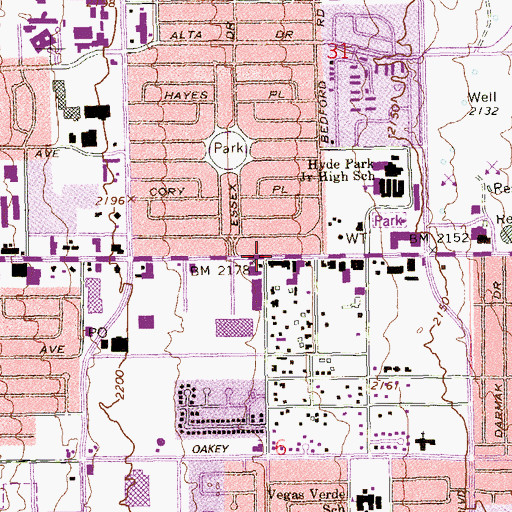 Topographic Map of Thomas Paine Church of God, NV