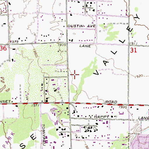 Topographic Map of Thy Word International Fellowship of Churches, NV