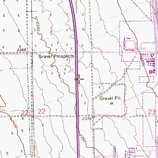 Topographic Map of Rainbow Promenade Shopping Center, NV