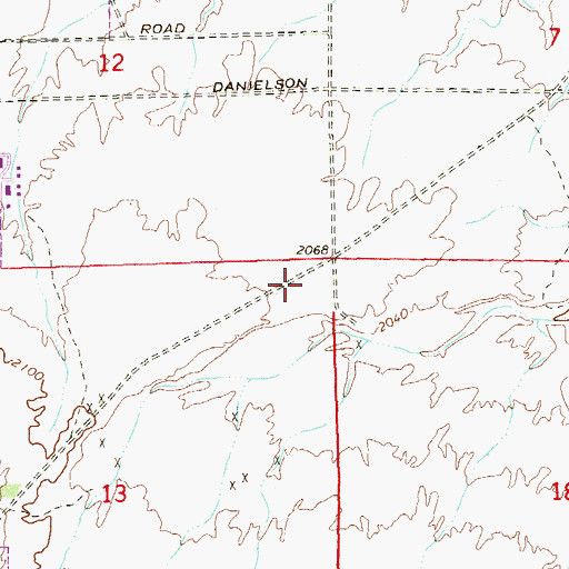 Topographic Map of Windmill Plaza Shopping Center, NV