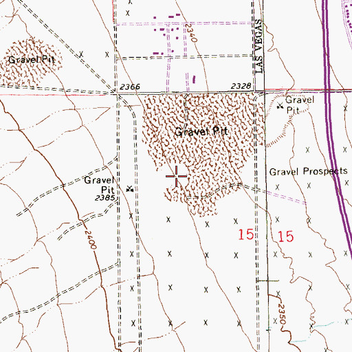 Topographic Map of Aloha Shores Park, NV