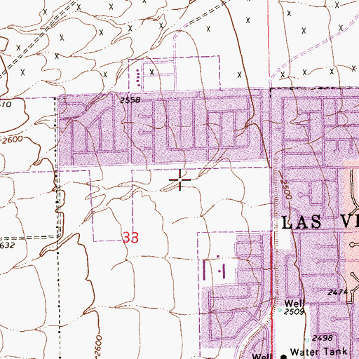 Topographic Map of Ansan Park, NV
