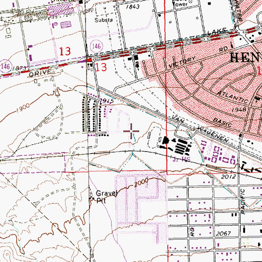 Topographic Map of Burkholder Park, NV
