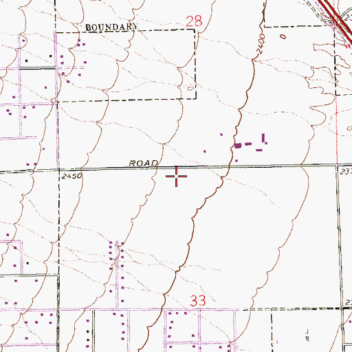 Topographic Map of Cimarron Rose Park, NV