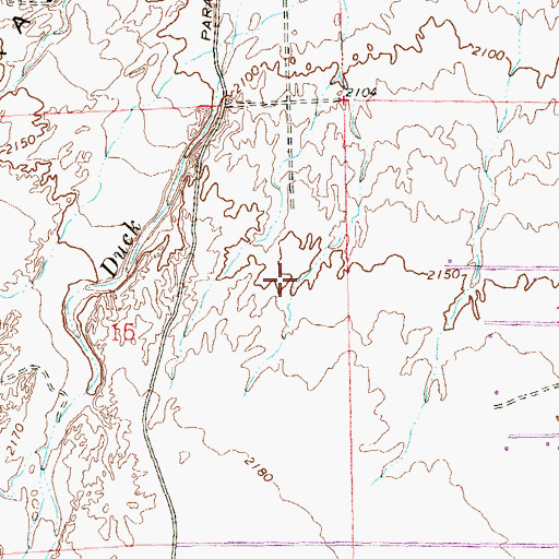 Topographic Map of Desert Bloom Park, NV
