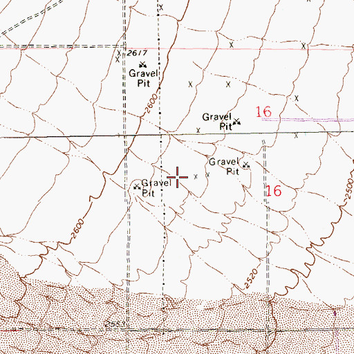 Topographic Map of Desert Breeze Park, NV
