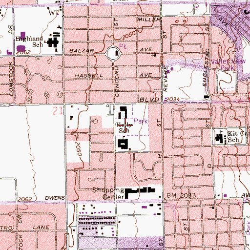 Topographic Map of Doolittle Park, NV