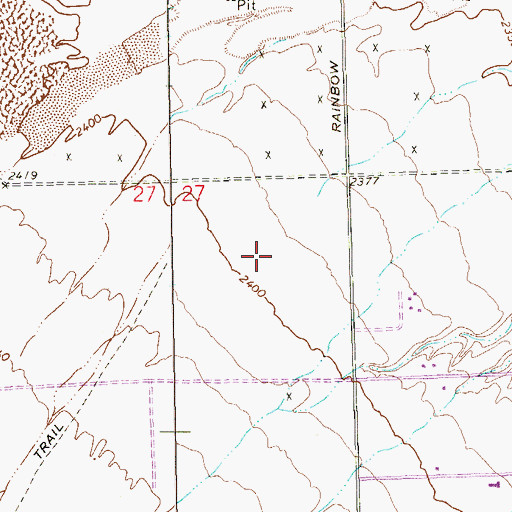 Topographic Map of Durango School Park, NV